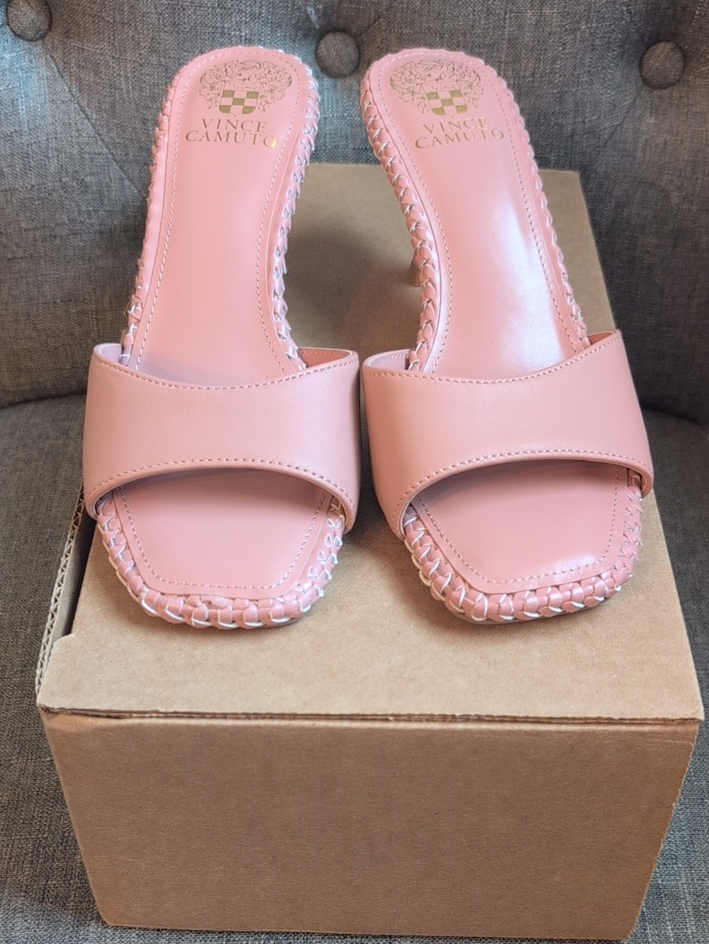 Vince Camuto Pink Slide Sandals